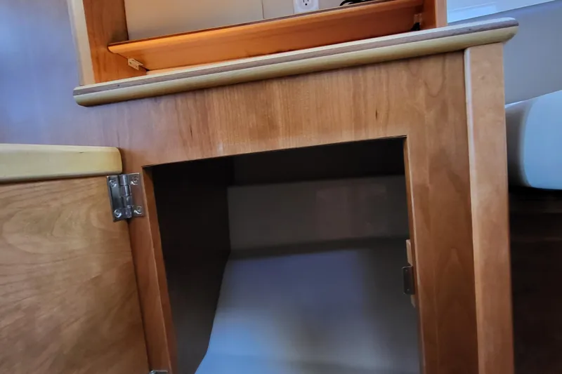 Tranquila Yacht Photos Pics Wooden cabinet interior in 2023 Cutwater C-288 Coupe boat.
