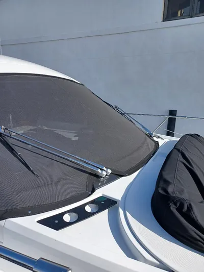 Must Sell, Make An Offer Yacht Photos Pics 2022 Galeon 410 HTC yacht windshield with wipers and cover.