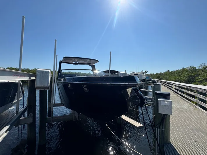  Yacht Photos Pics Aviara 28 Surf 2025 on a sunny dock.