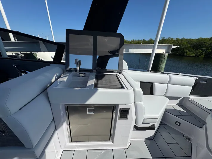  Yacht Photos Pics Interior of 2025 Aviara 28 Surf with modern amenities.