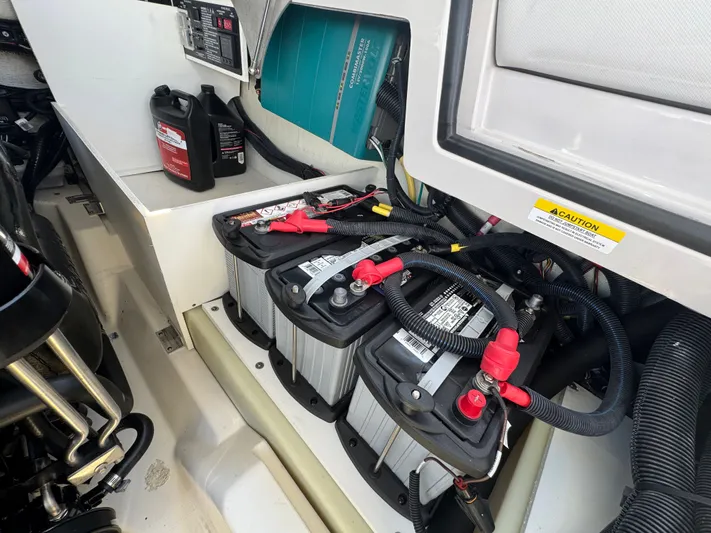  Yacht Photos Pics Batteries and cables in Aviara 28 Surf 2025 boat.