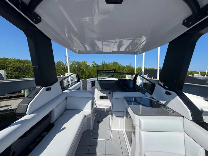  Yacht Photos Pics Interior of 2025 Aviara 28 Surf with luxurious design.