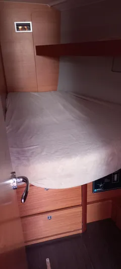 Pelican Yacht Photos Pics Cozy cabin interior of 2020 Dufour 460 Grand Large yacht.