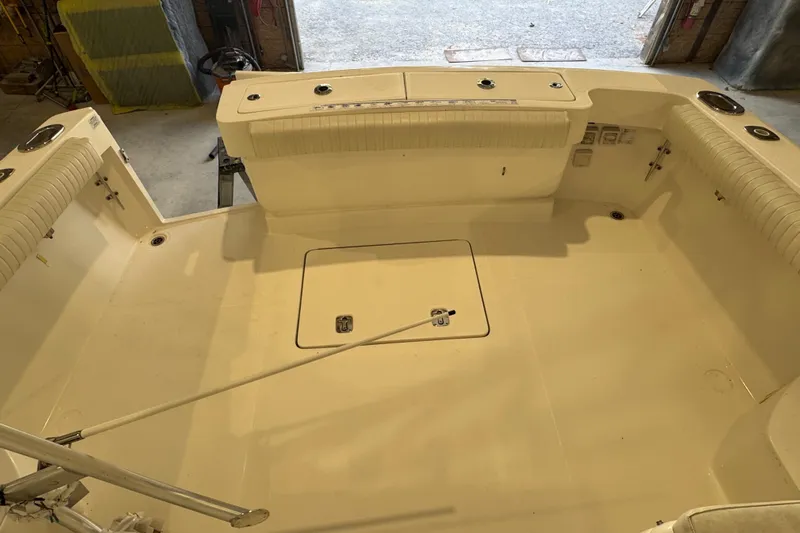 Chasin Tail Yacht Photos Pics 2011 Luhrs 30 Open boat deck, spacious layout, clean and well-maintained.