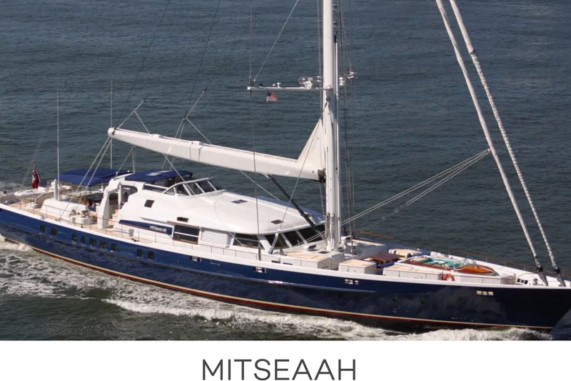  Yacht Photos Pics Sailing yacht "MITseaAH" by Pendennis, model 155, 2004, cruising on open water.