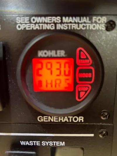  Yacht Photos Pics Kohler generator display showing 2930 hours on Sea Ray 350 Sundancer, 2016 model.