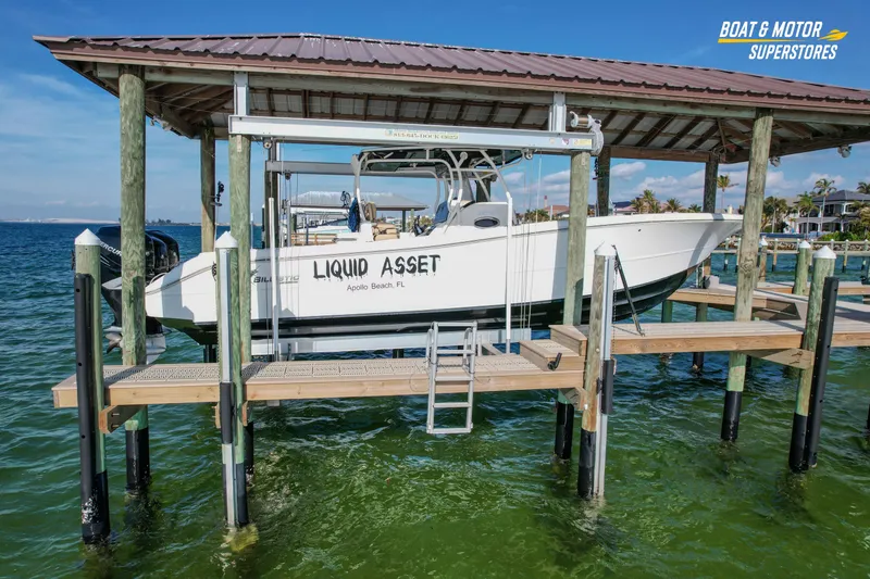  Yacht Photos Pics 2018 Key West Billistic 351 Center Console boat docked at Apollo Beach, FL.