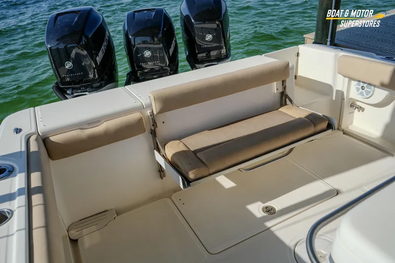  Yacht Photos Pics 2018 Key West Billistic 351 Center Console with triple Mercury engines and comfortable seating.