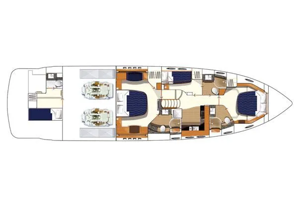 Endless Summer Yacht Photos Pics Manufacturer Provided Image: Accomodations