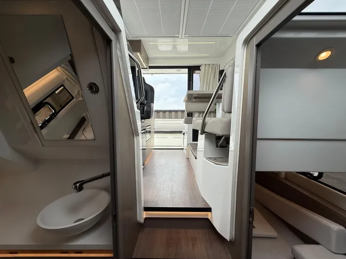  Yacht Photos Pics Interior of 2024 Jeanneau NC Weekender 895 Series 2, featuring modern design and spacious layout.