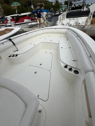 Loretta II Yacht Photos Pics 2012 Boston Whaler 320 Outrage docked at marina.