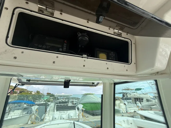 Loretta II Yacht Photos Pics Interior view of a 2012 Boston Whaler 320 Outrage boat.