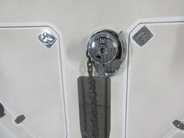  Yacht Photos Pics Anchor windlass on a 2003 Legacy Yachts 34 Sedan.