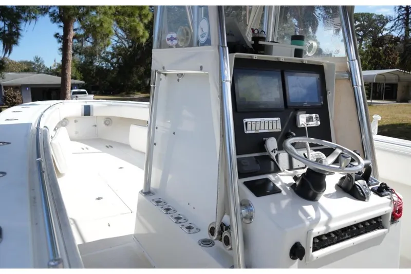  Yacht Photos Pics 2000 Contender 36 Open boat with modern helm and spacious deck.