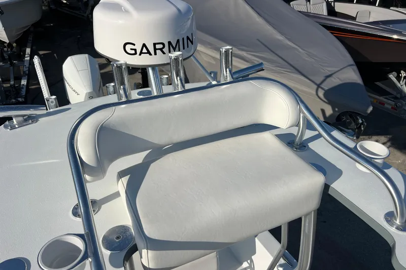  Yacht Photos Pics 2024 Andros Tarpon 26 boat with Garmin equipment and cushioned seating.