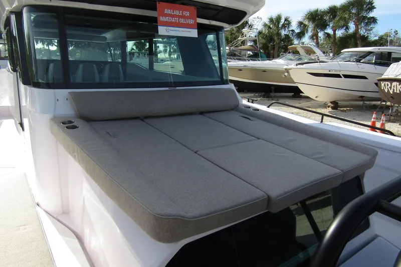  Yacht Photos Pics 2024 Axopar 45 XC Cross Cabin BRABUS Trim with sunbed, available for immediate delivery.