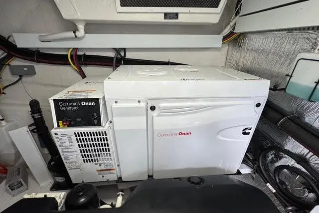  Yacht Photos Pics Cummins Onan generator in 2019 Cruisers Yachts 50 Cantius engine room.