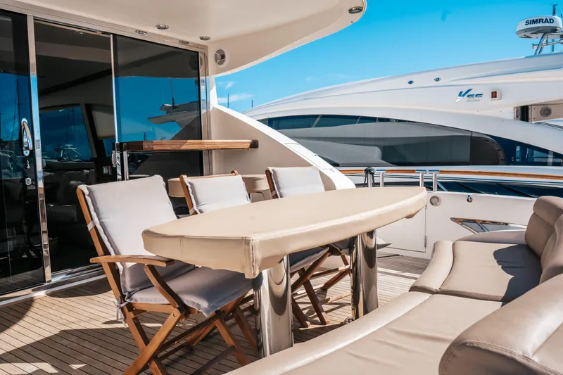 Carbon Copy V Yacht Photos Pics Aft Seating