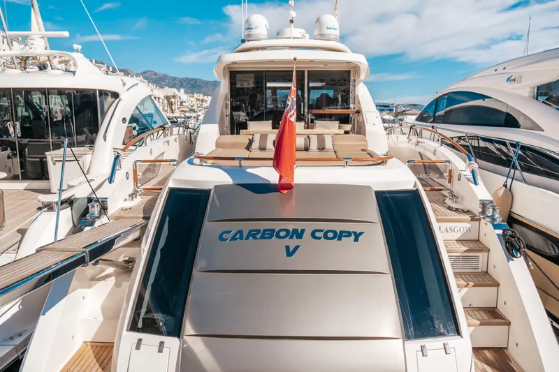Carbon Copy V Yacht Photos Pics Transom