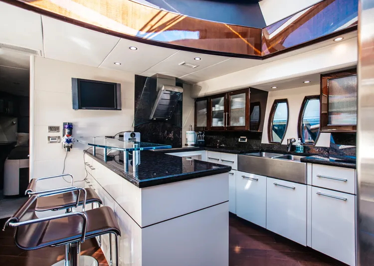 Carbon Copy V Yacht Photos Pics Open Atrium Galley