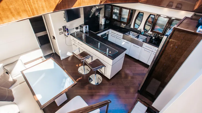 Carbon Copy V Yacht Photos Pics Galley Dinette