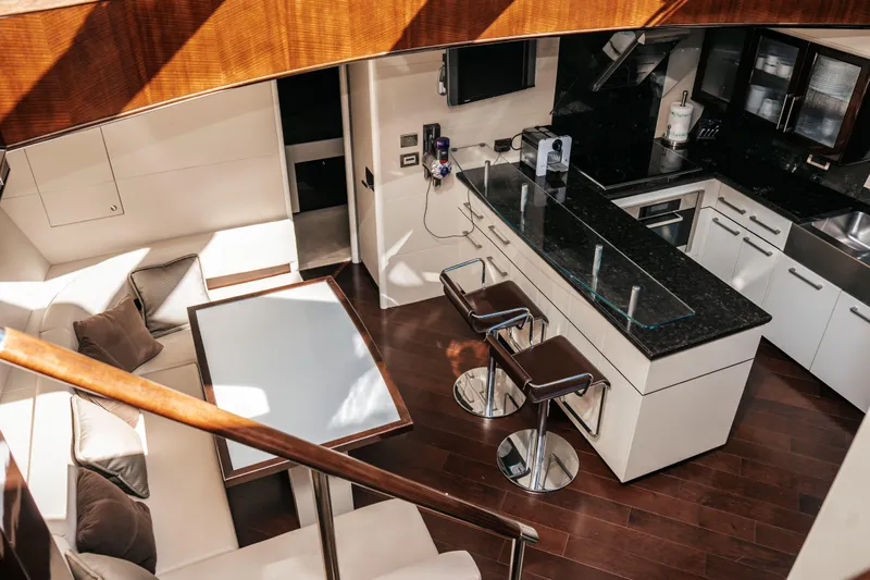 Carbon Copy V Yacht Photos Pics Galley/Dinette