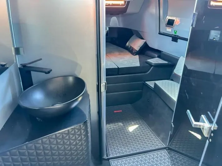  Yacht Photos Pics Luxurious interior of 2024 BRABUS Shadow 1000XC with modern design and sleek finishes.