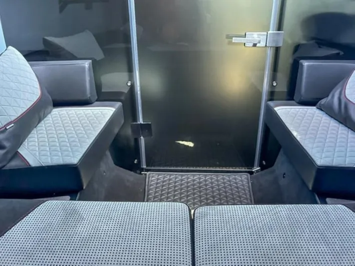  Yacht Photos Pics Interior of 2024 BRABUS Shadow 1000XC, featuring luxurious seating and modern design.