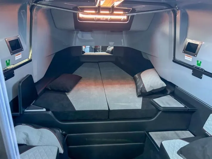  Yacht Photos Pics 2024 BRABUS Shadow 1000XC interior cabin with modern design and comfortable seating.