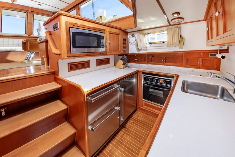 I Freedom I Yacht Photos Pics 2005 Grand Banks 49 Eastbay SX yacht kitchen interior