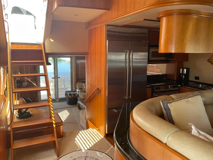  Yacht Photos Pics PILOTHOUSE TO GALLEY