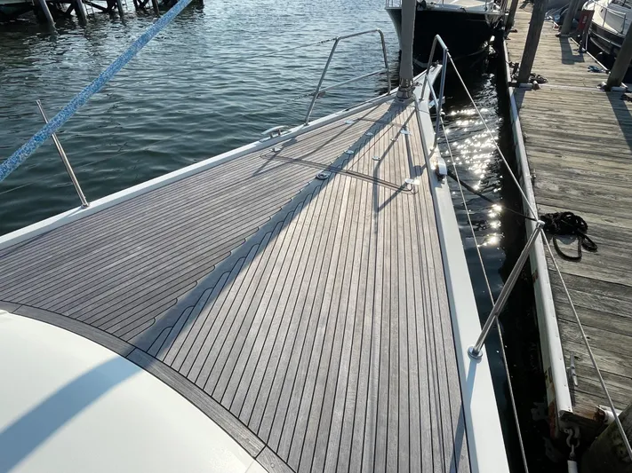 *previous Name Reserved Yacht Photos Pics Deck of 2019 Nautor Swan 48 yacht docked at marina.