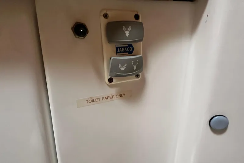  Yacht Photos Pics Jabsco marine toilet controls on 2007 Jeanneau Sun Odyssey 42 DS yacht.