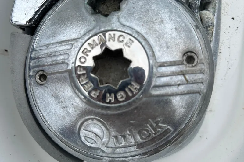  Yacht Photos Pics Close-up of a Quick high-performance winch on a 2007 Jeanneau Sun Odyssey 42 DS.