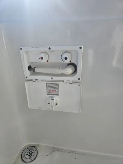 Third Wish Yacht Photos Pics Shower unit on a 2005 Navigator 44C boat.