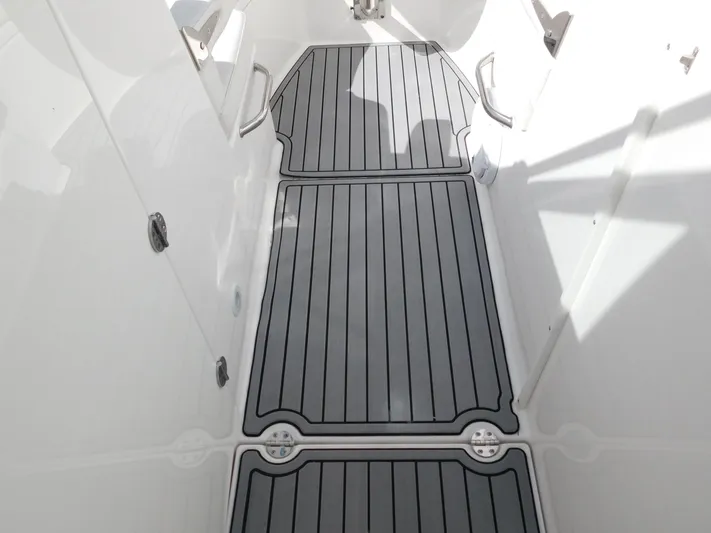Out To Lunch Yacht Photos Pics 2019 Everglades 340 DC boat deck with non-slip flooring.