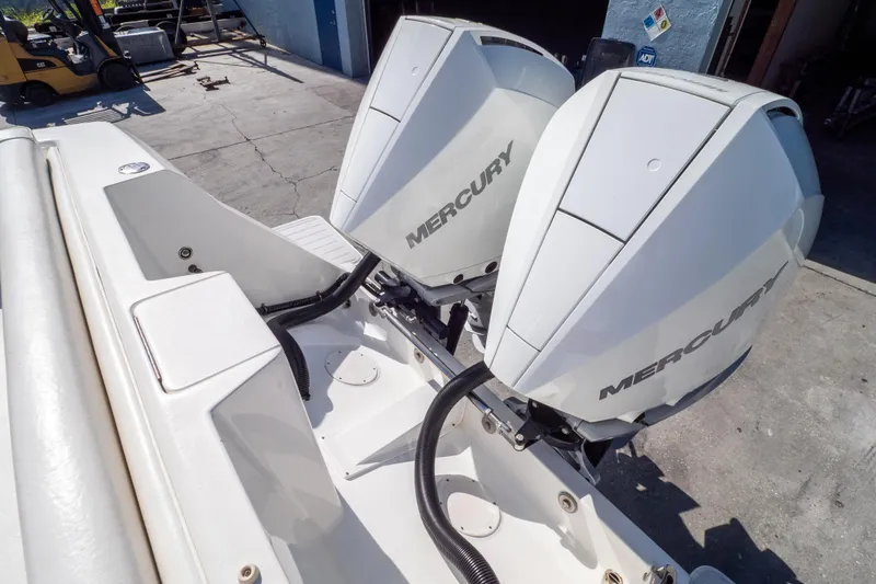  Yacht Photos Pics 2007 Intrepid 350 WA boat with dual Mercury outboard engines.