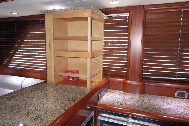 Elska Yacht Photos Pics Hidden galley storage