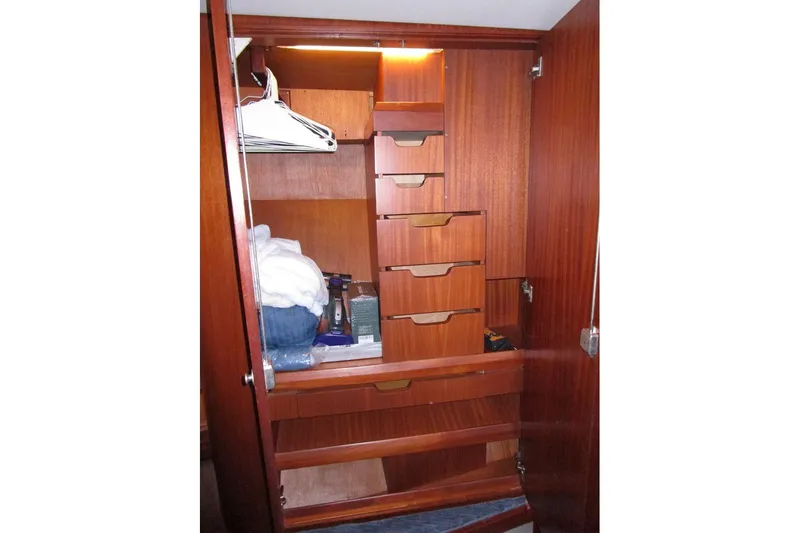 Elska Yacht Photos Pics One of two hanging lockers