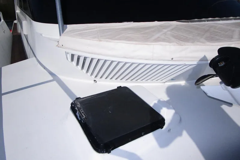 Elska Yacht Photos Pics Engine room air intake on foredeck