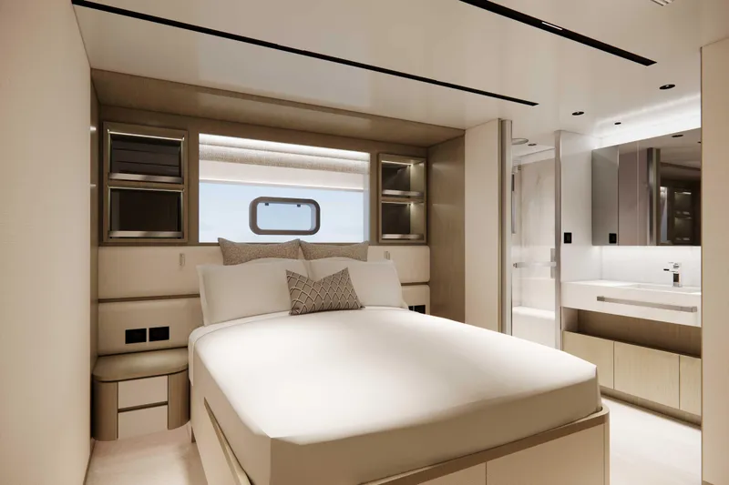 Horizon Fd110-007 / Available Winter 2026 Yacht Photos Pics FD110 Hull 7 3D Rendering