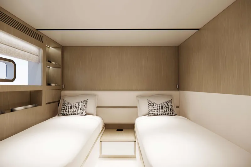 Horizon Fd110-007 / Available Winter 2026 Yacht Photos Pics FD110 Hull 7 3D Rendering