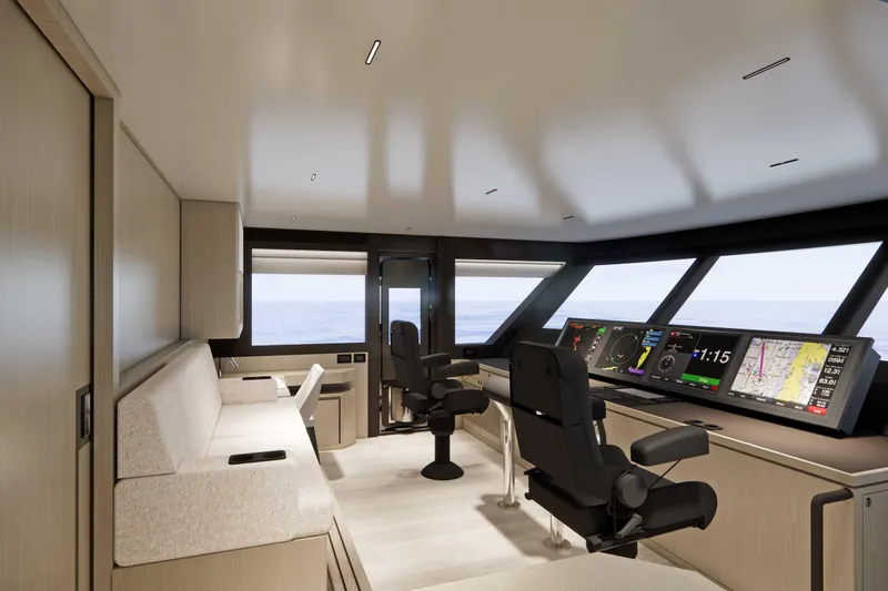 Horizon Fd110-007 / Available Winter 2026 Yacht Photos Pics FD110 Hull 7 3D Rendering