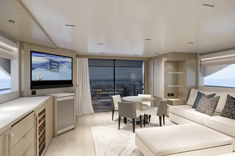 Horizon Fd110-007 / Available Winter 2026 Yacht Photos Pics FD110 Hull 7 3D Rendering