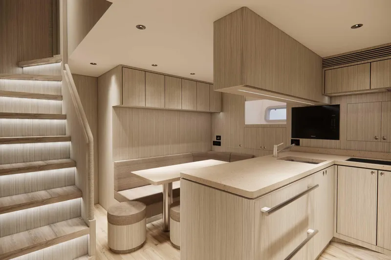 Horizon Fd110-007 / Available Winter 2026 Yacht Photos Pics FD110 Hull 7 3D Rendering