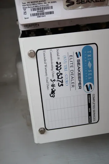 Bad Habit Yacht Photos Pics Seakeeper Elite Dealer label on 2016 Invincible 42 Open Fisherman boat.