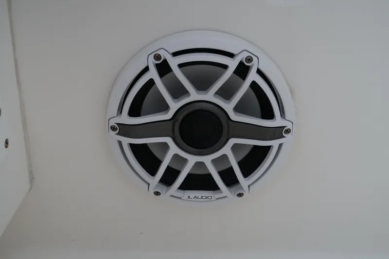 Bad Habit Yacht Photos Pics Marine speaker on a 2016 Invincible 42 Open Fisherman boat.