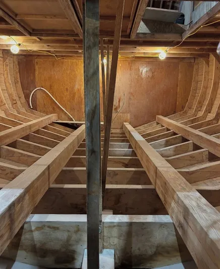  Yacht Photos Pics Interior view of Guthrie Custom Sportfish 2020 under construction.