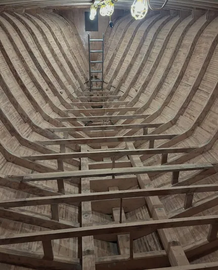  Yacht Photos Pics Interior view of Guthrie Custom Sportfish 2020 under construction.