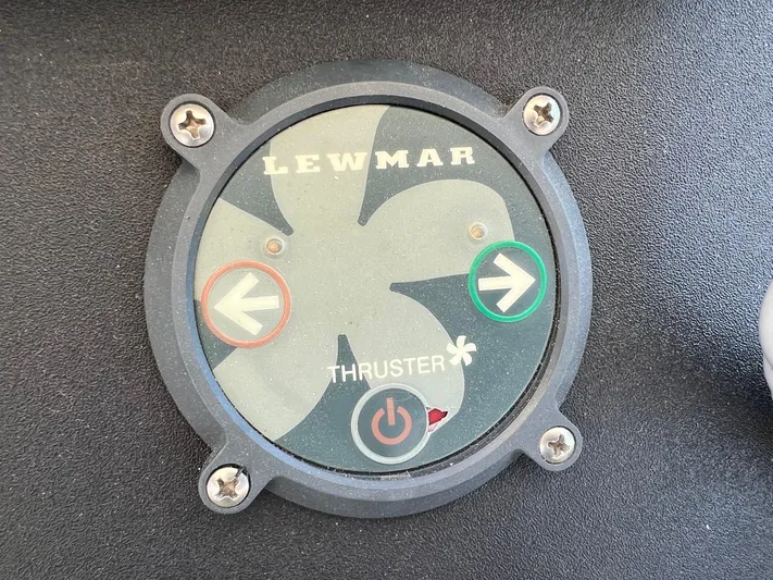 Chaos Yacht Photos Pics Lewmar thruster control panel on 1996 Tiara Yachts 4300 Open.